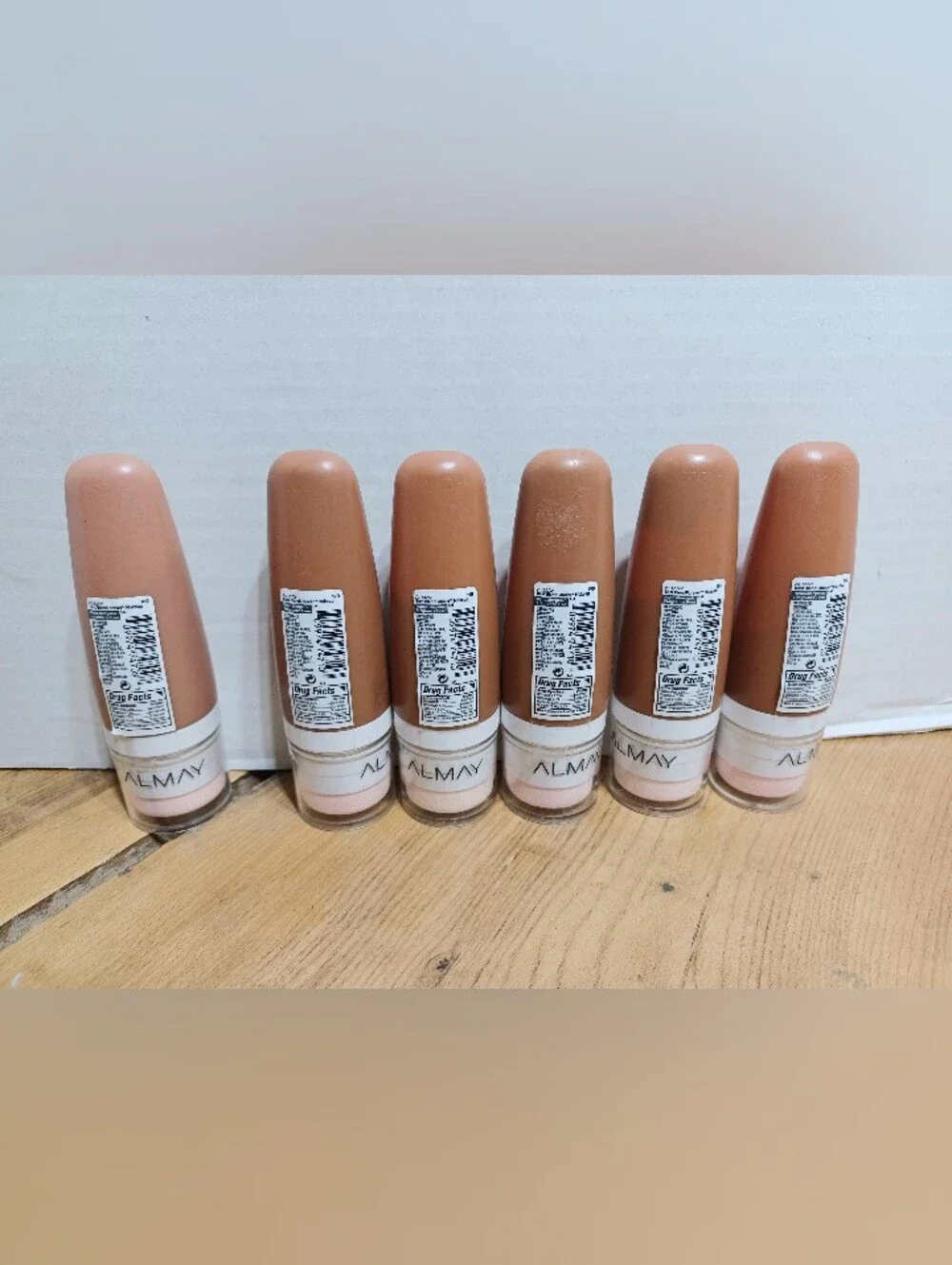 Almay Best Blend Forever Makeup 5 ea CARAMEL 190 + 1 ea NATURAL TAN 180 1oz NOS
